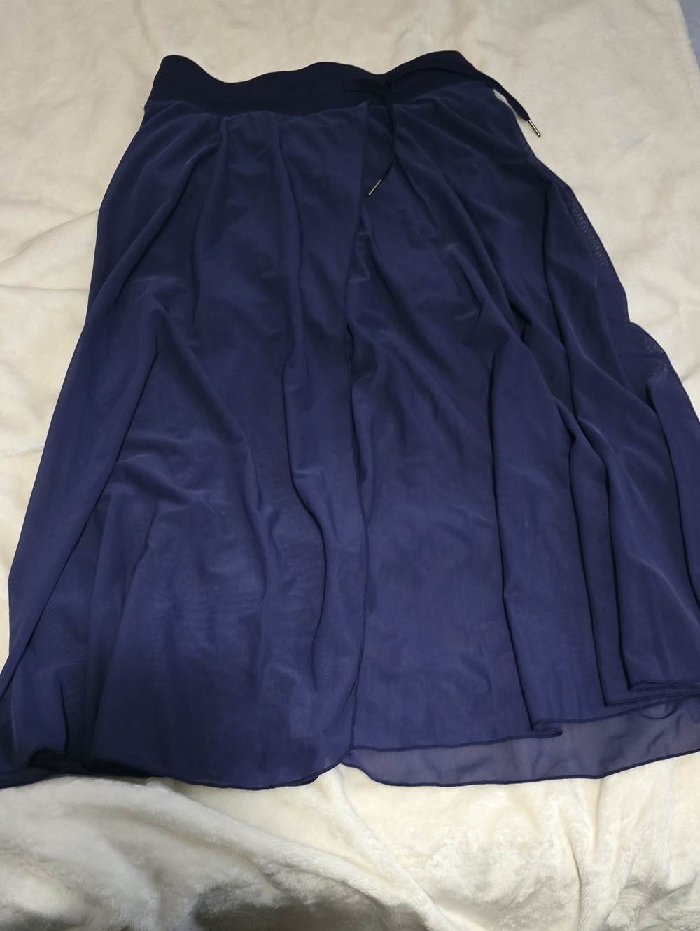 HALARA Navy Blue Midi Skirt